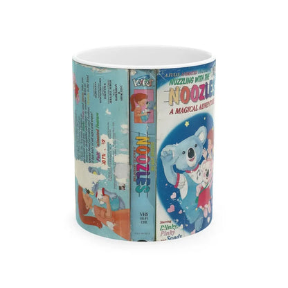 NUZZLING WITH THE NOOZLES A MAGICAL ADVENTURE JUST FOR KIDS (VHS COVER) - White Coffee Mug 11oz - Go Mug Yourself