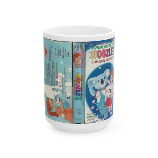 NUZZLING WITH THE NOOZLES A MAGICAL ADVENTURE JUST FOR KIDS (VHS COVER) - White Coffee Mug-15oz-Go Mug Yourself