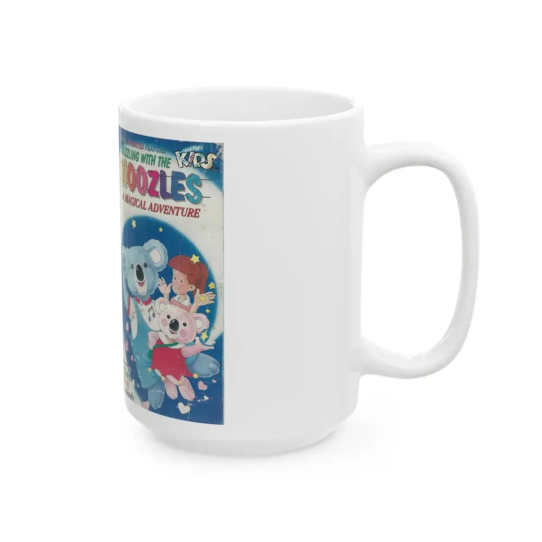 NUZZLING WITH THE NOOZLES A MAGICAL ADVENTURE JUST FOR KIDS (VHS COVER) - White Coffee Mug - Go Mug Yourself