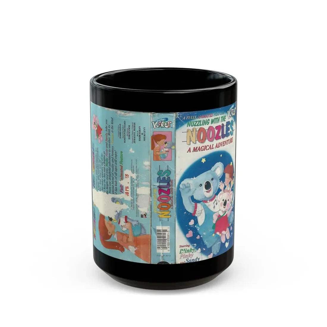 NUZZLING WITH THE NOOZLES A MAGICAL ADVENTURE (VHS COVER) - Black Coffee Mug 15oz - Go Mug Yourself