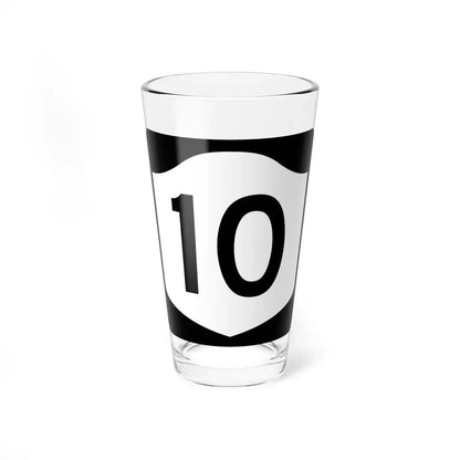 NY-10 (New York) (Road Sign) Pint Glass 16oz 16oz - Go Mug Yourself