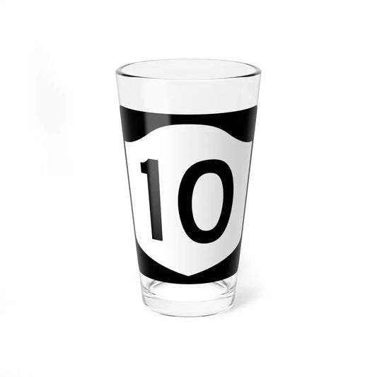 NY-10 (New York) (Road Sign) Pint Glass 16oz 16oz - Go Mug Yourself
