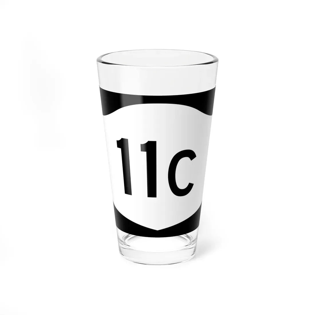 NY-11C (New York) (Road Sign) Pint Glass 16oz 16oz - Go Mug Yourself