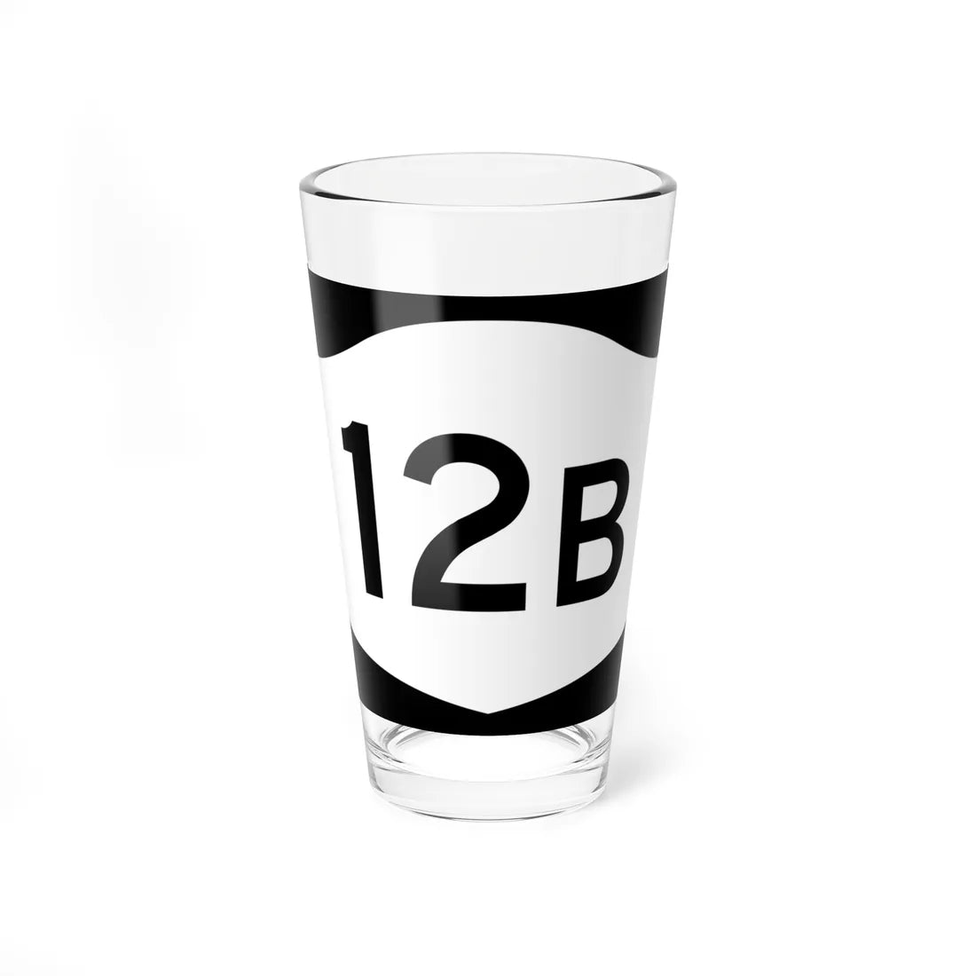 NY-12B (New York) (Road Sign) Pint Glass 16oz 16oz - Go Mug Yourself