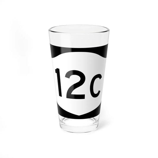 NY-12C (New York) (Road Sign) Pint Glass 16oz 16oz - Go Mug Yourself