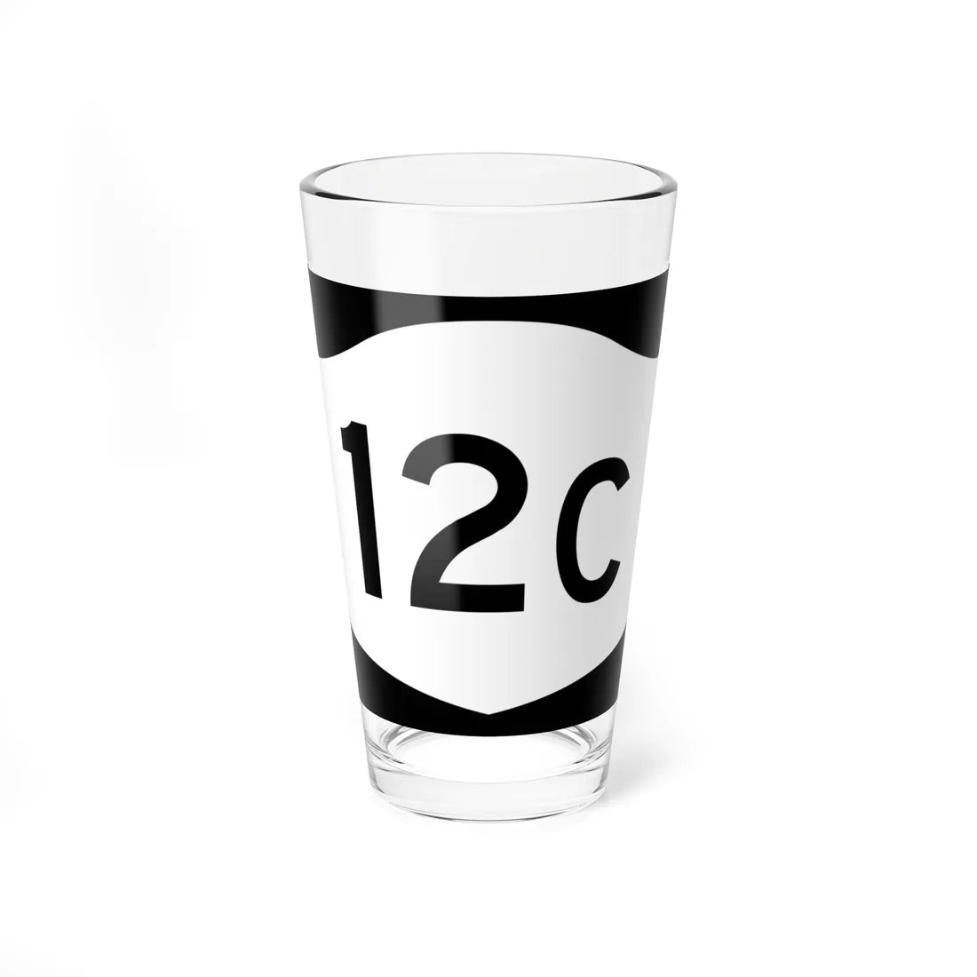 NY-12C (New York) (Road Sign) Pint Glass 16oz - Go Mug Yourself