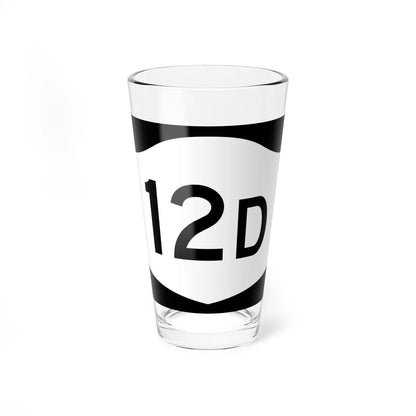NY-12D (New York) (Road Sign) Pint Glass 16oz 16oz - Go Mug Yourself