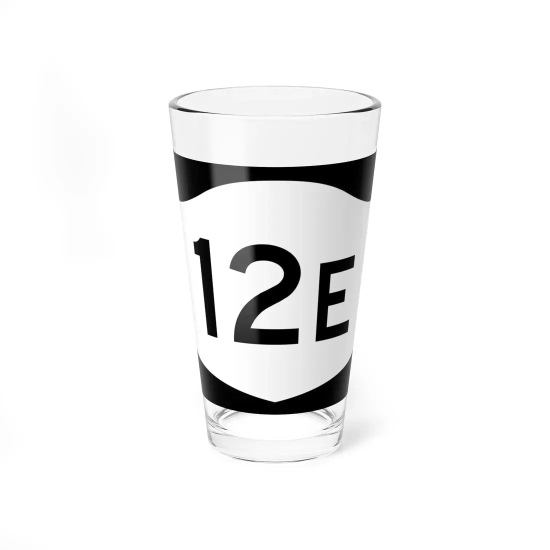 NY-12E (New York) (Road Sign) Pint Glass 16oz 16oz - Go Mug Yourself