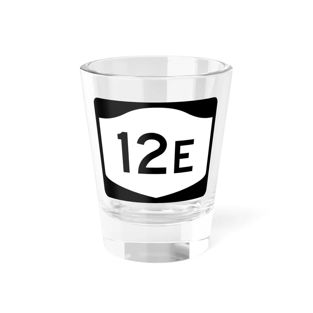 NY-12E (New York) (Road Sign) Shot Glass 1.5oz 1.5oz - Go Mug Yourself