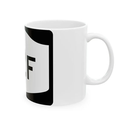 NY-12F (New York) (Road Sign) White Coffee Mug - Go Mug Yourself