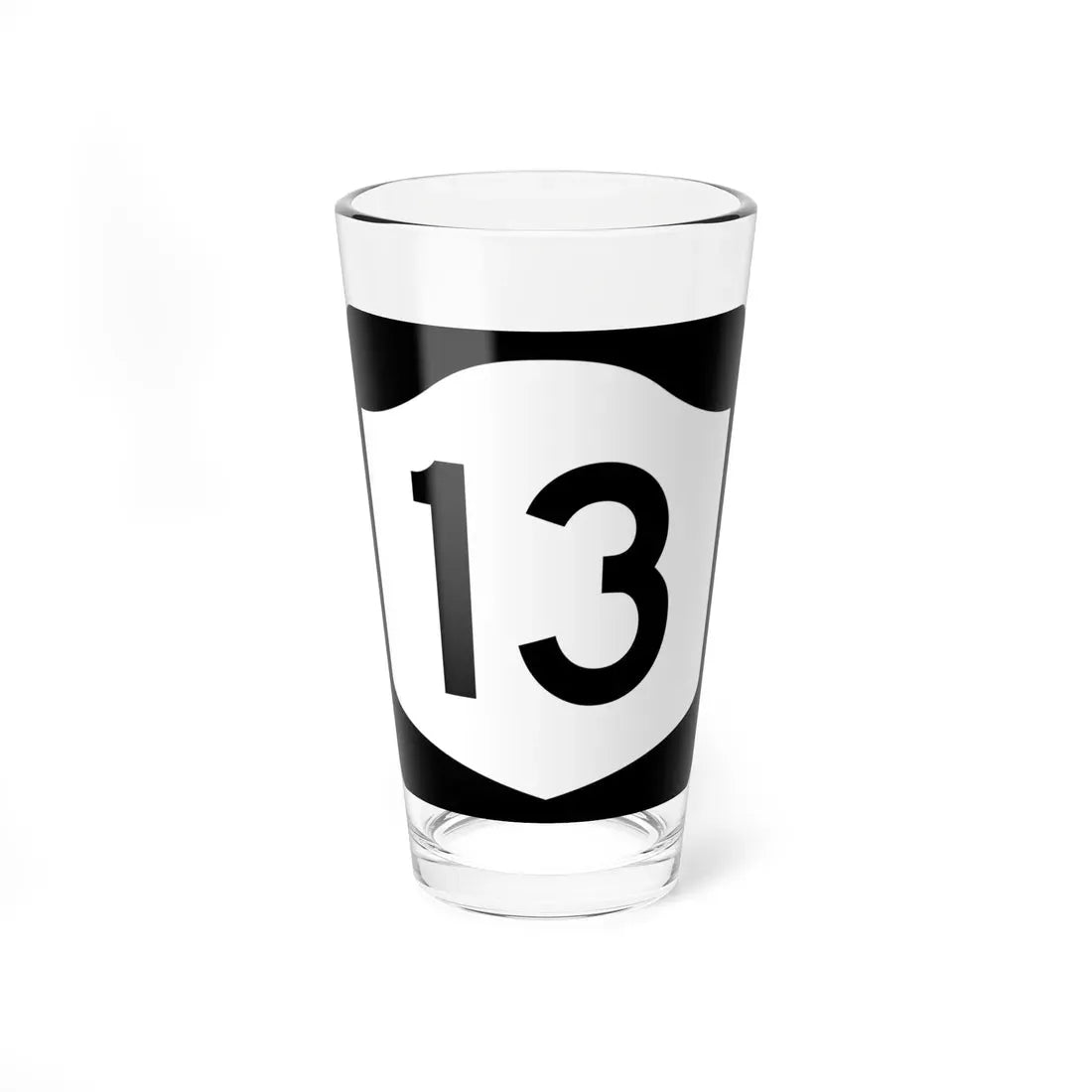 NY-13 (New York) (Road Sign) Pint Glass 16oz 16oz - Go Mug Yourself
