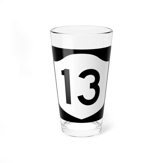 NY-13 (New York) (Road Sign) Pint Glass 16oz 16oz - Go Mug Yourself
