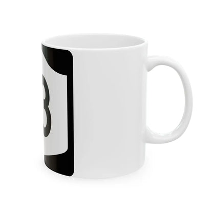 NY-13 (New York) (Road Sign) White Coffee Mug - Go Mug Yourself