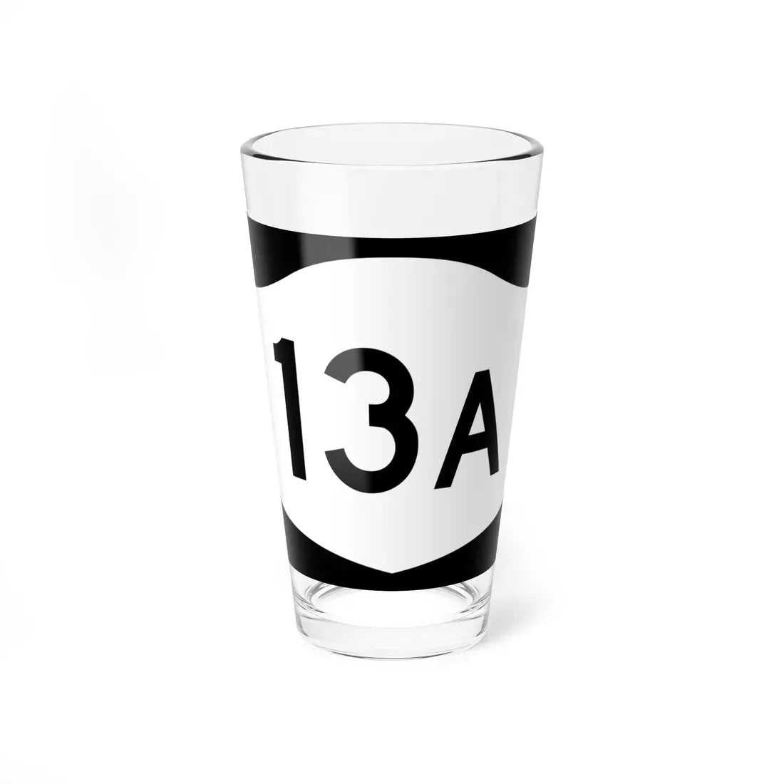 NY-13A (New York) (Road Sign) Pint Glass 16oz 16oz - Go Mug Yourself