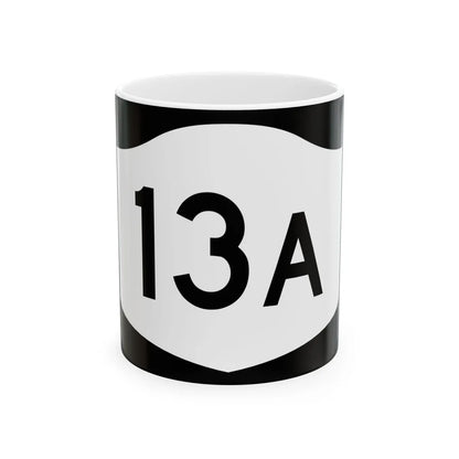NY-13A (New York) (Road Sign) White Coffee Mug 11oz - Go Mug Yourself