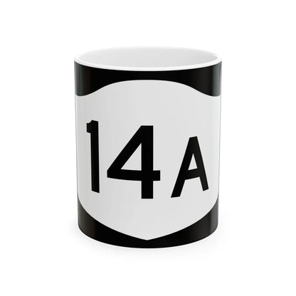 NY-14A (New York) (Road Sign) White Coffee Mug 11oz - Go Mug Yourself