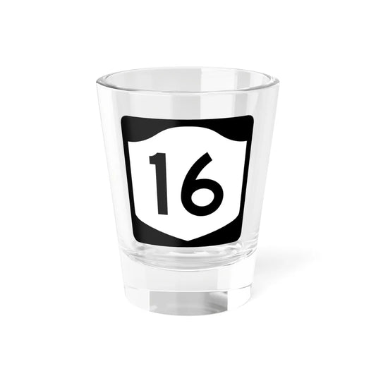 NY-16 (New York) (Road Sign) Shot Glass 1.5oz 1.5oz - Go Mug Yourself