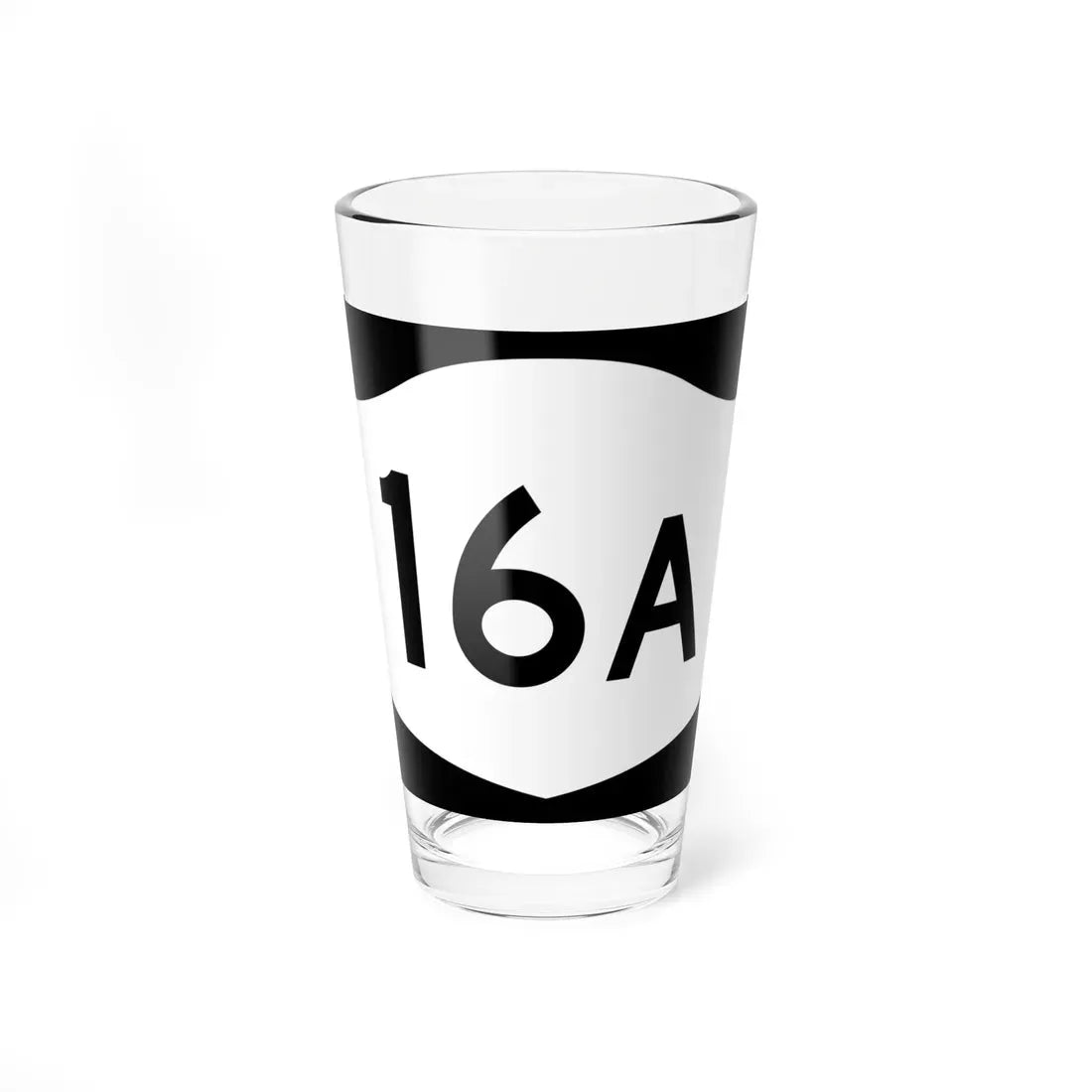 NY-16A (New York) (Road Sign) Pint Glass 16oz 16oz - Go Mug Yourself
