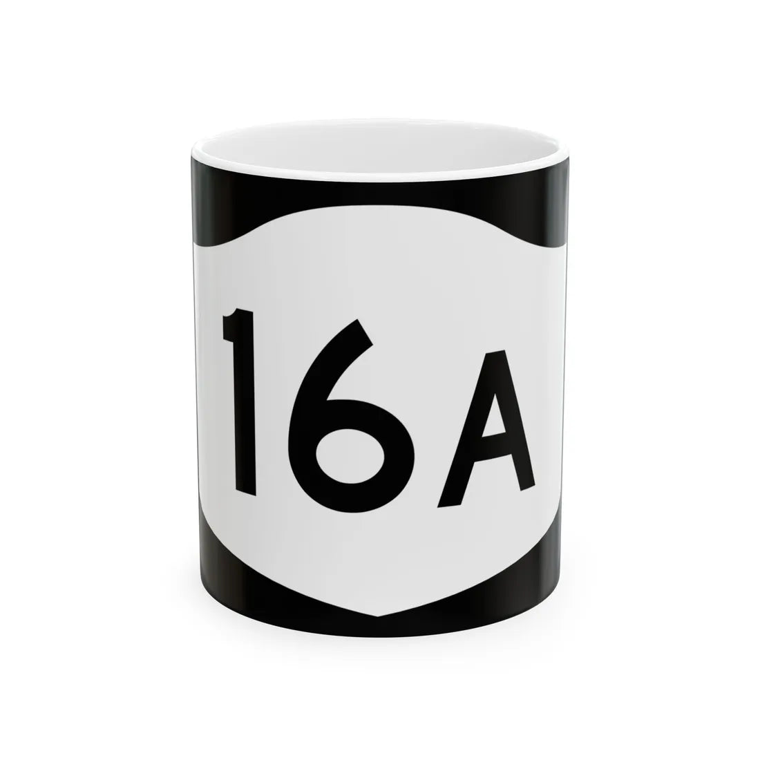 NY-16A (New York) (Road Sign) White Coffee Mug 11oz - Go Mug Yourself