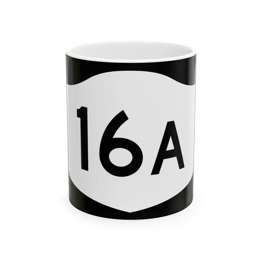 NY-16A (New York) (Road Sign) White Coffee Mug 11oz - Go Mug Yourself