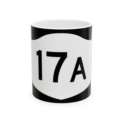 NY-17A (New York) (Road Sign) White Coffee Mug 11oz - Go Mug Yourself