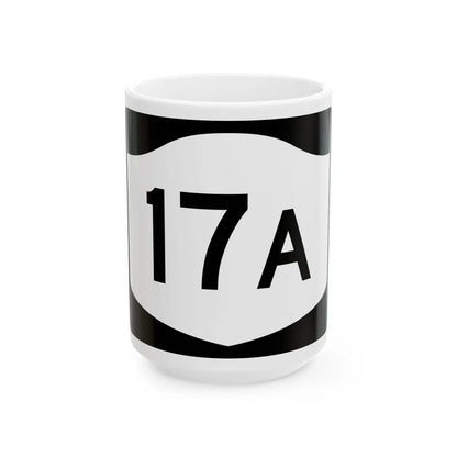 NY-17A (New York) (Road Sign) White Coffee Mug 15oz - Go Mug Yourself