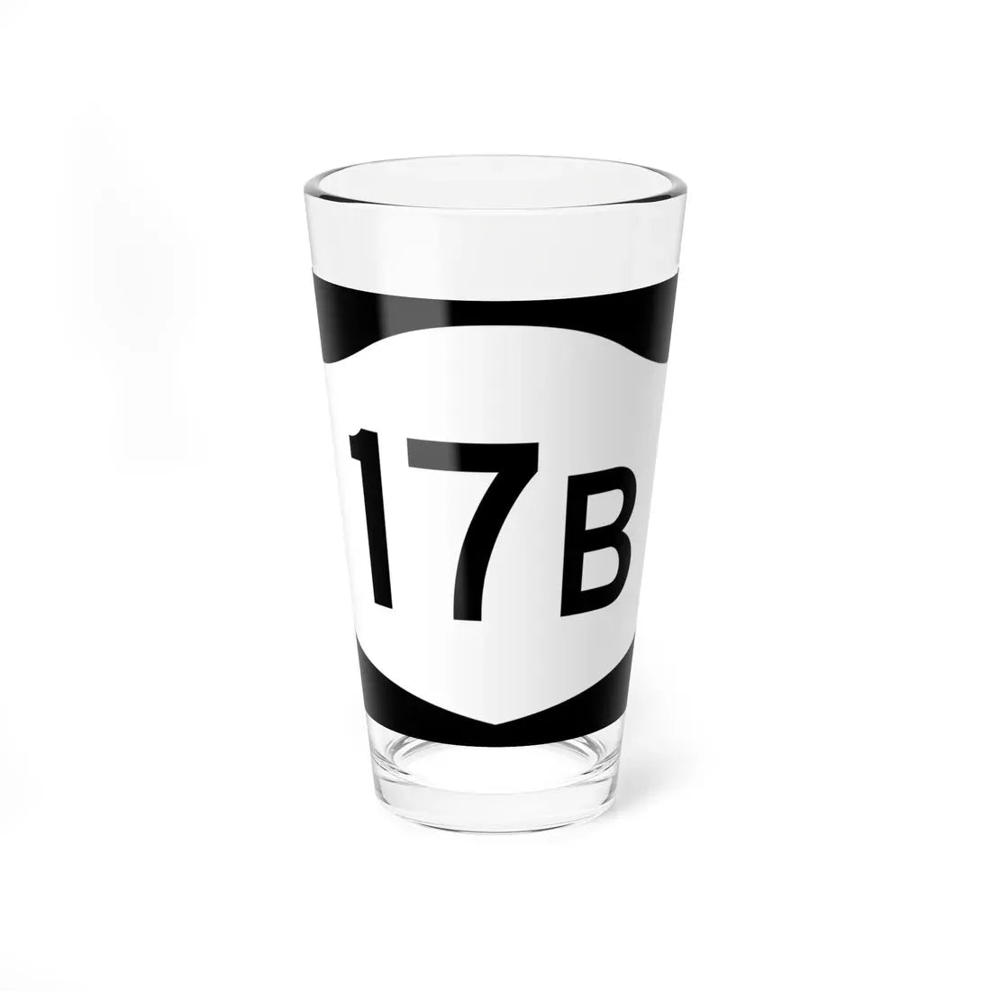 NY-17B (New York) (Road Sign) Pint Glass 16oz 16oz - Go Mug Yourself