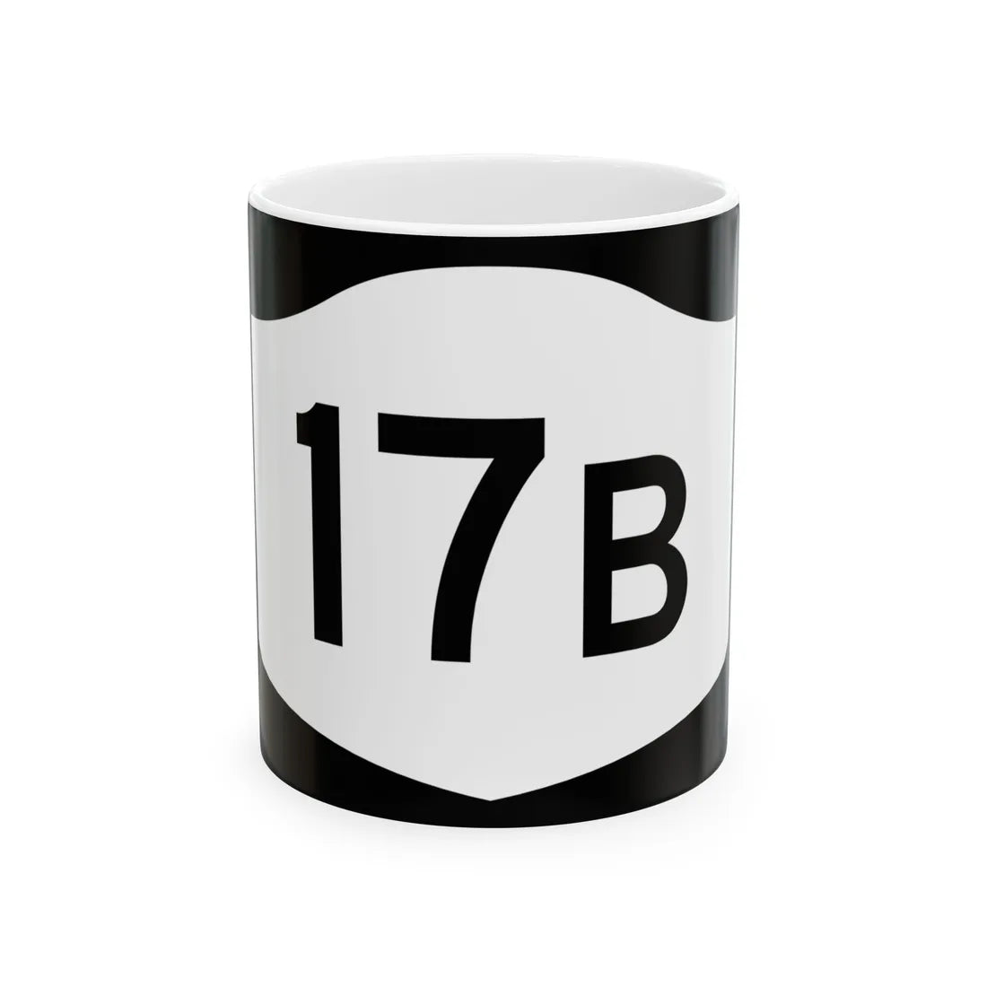 NY-17B (New York) (Road Sign) White Coffee Mug 11oz - Go Mug Yourself