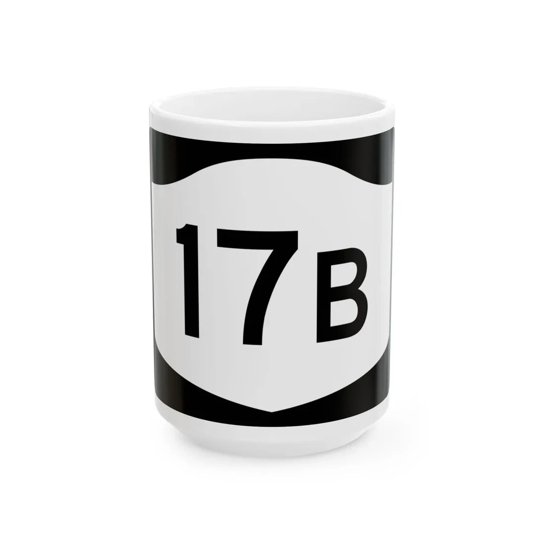 NY-17B (New York) (Road Sign) White Coffee Mug 15oz - Go Mug Yourself