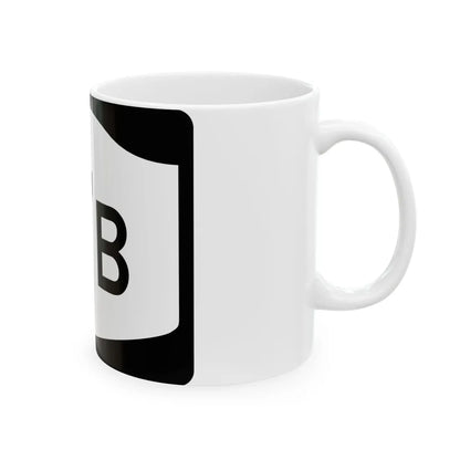 NY-17B (New York) (Road Sign) White Coffee Mug - Go Mug Yourself