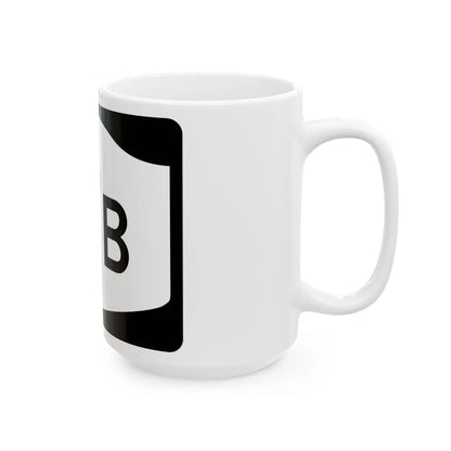 NY-17B (New York) (Road Sign) White Coffee Mug - Go Mug Yourself