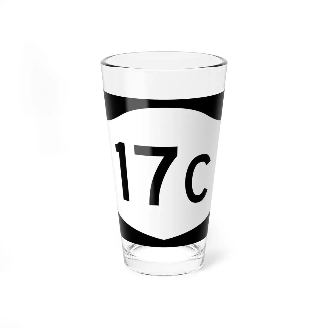 NY-17C (New York) (Road Sign) Pint Glass 16oz 16oz - Go Mug Yourself