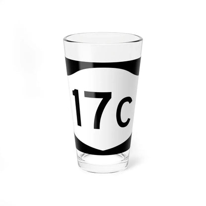 NY-17C (New York) (Road Sign) Pint Glass 16oz 16oz - Go Mug Yourself