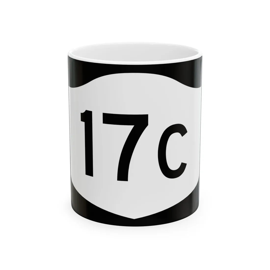 NY-17C (New York) (Road Sign) White Coffee Mug 11oz - Go Mug Yourself