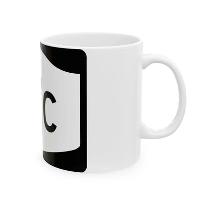 NY-17C (New York) (Road Sign) White Coffee Mug - Go Mug Yourself