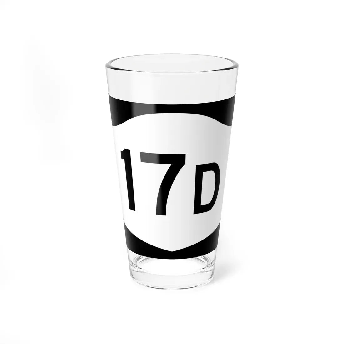 NY-17D (New York) (Road Sign) Pint Glass 16oz 16oz - Go Mug Yourself