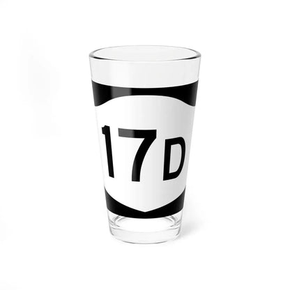 NY-17D (New York) (Road Sign) Pint Glass 16oz 16oz - Go Mug Yourself