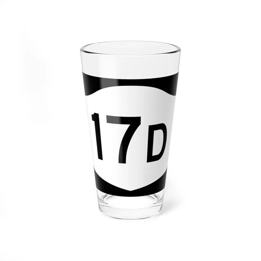 NY-17D (New York) (Road Sign) Pint Glass 16oz 16oz - Go Mug Yourself