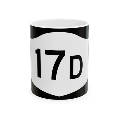 NY-17D (New York) (Road Sign) White Coffee Mug 11oz - Go Mug Yourself