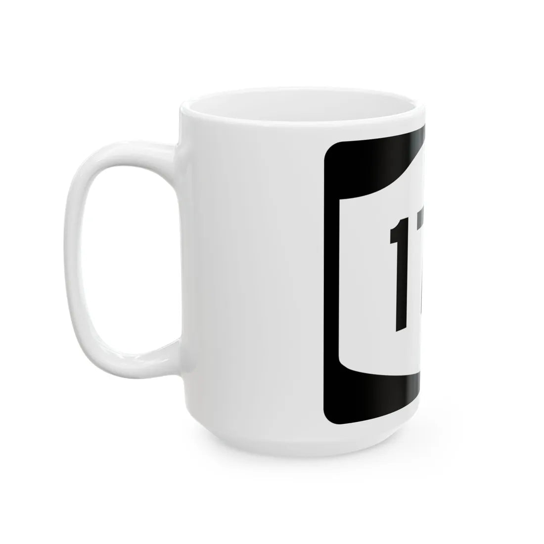 NY-17D (New York) (Road Sign) White Coffee Mug - Go Mug Yourself
