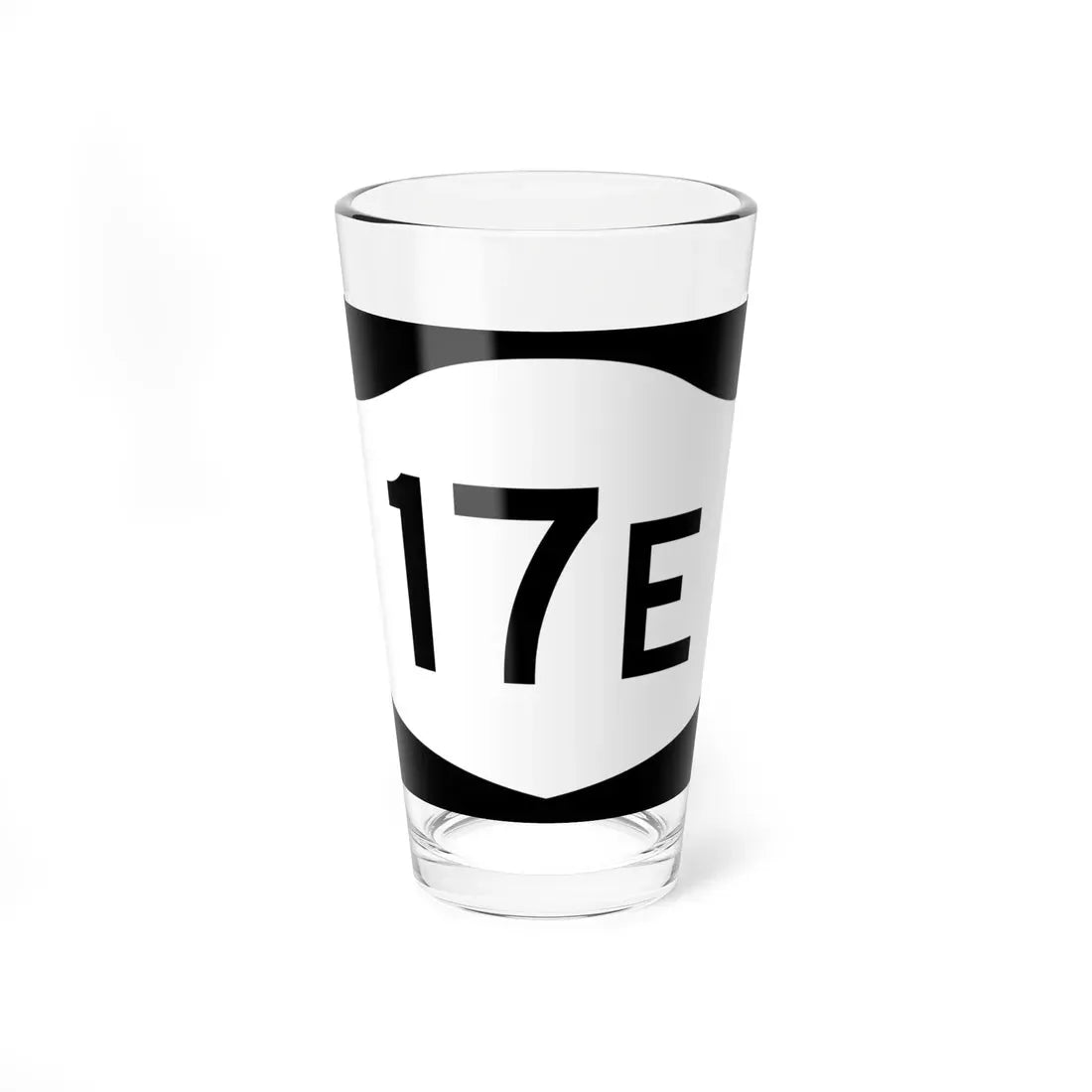 NY-17E (New York) (Road Sign) Pint Glass 16oz 16oz - Go Mug Yourself
