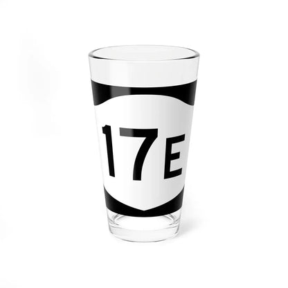 NY-17E (New York) (Road Sign) Pint Glass 16oz 16oz - Go Mug Yourself
