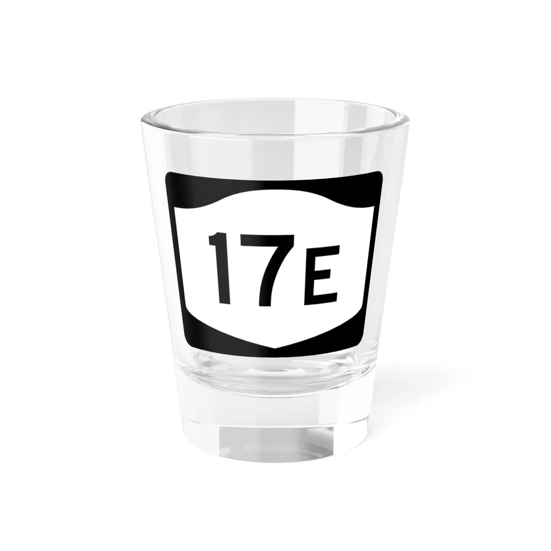 NY-17E (New York) (Road Sign) Shot Glass 1.5oz 1.5oz - Go Mug Yourself