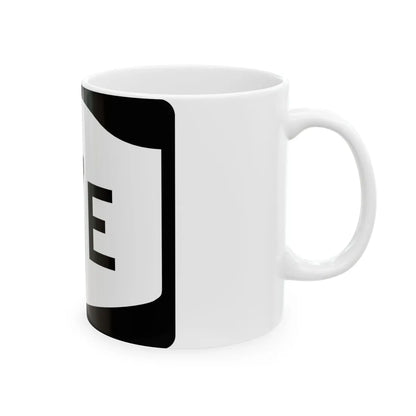 NY-17E (New York) (Road Sign) White Coffee Mug - Go Mug Yourself
