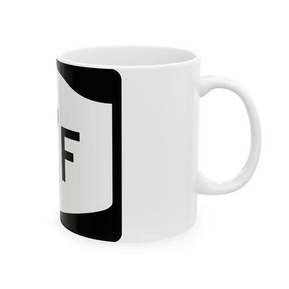 NY-17F (New York) (Road Sign) White Coffee Mug - Go Mug Yourself