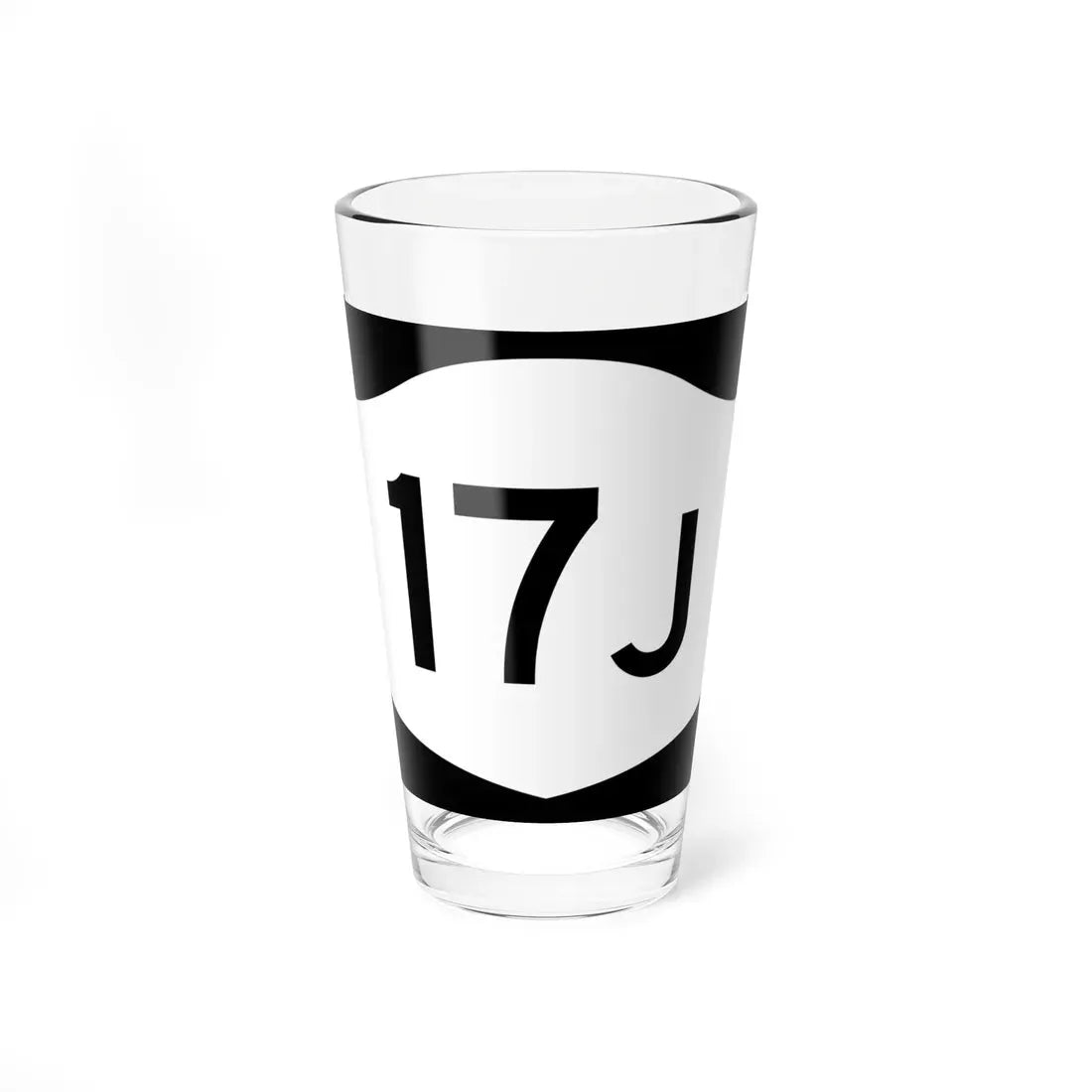 NY-17J (New York) (Road Sign) Pint Glass 16oz 16oz - Go Mug Yourself
