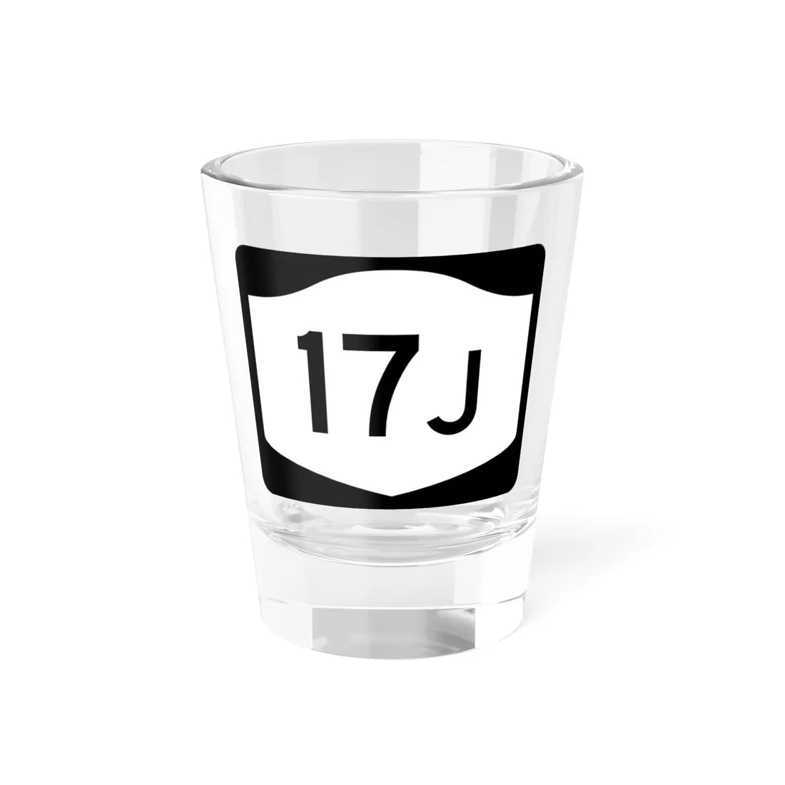 NY-17J (New York) (Road Sign) Shot Glass 1.5oz 1.5oz - Go Mug Yourself
