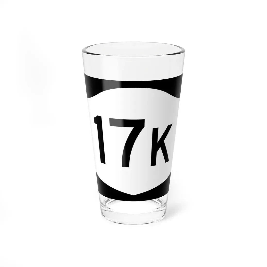 NY-17K (New York) (Road Sign) Pint Glass 16oz 16oz - Go Mug Yourself