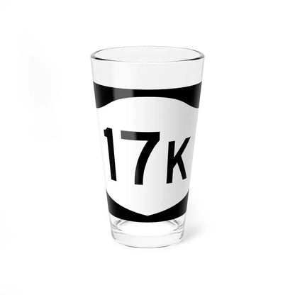 NY-17K (New York) (Road Sign) Pint Glass 16oz 16oz - Go Mug Yourself