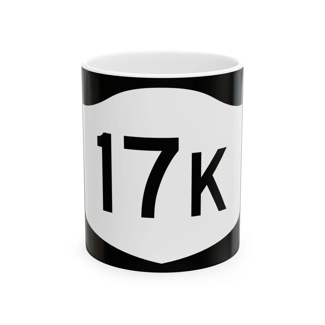 NY-17K (New York) (Road Sign) White Coffee Mug 11oz - Go Mug Yourself